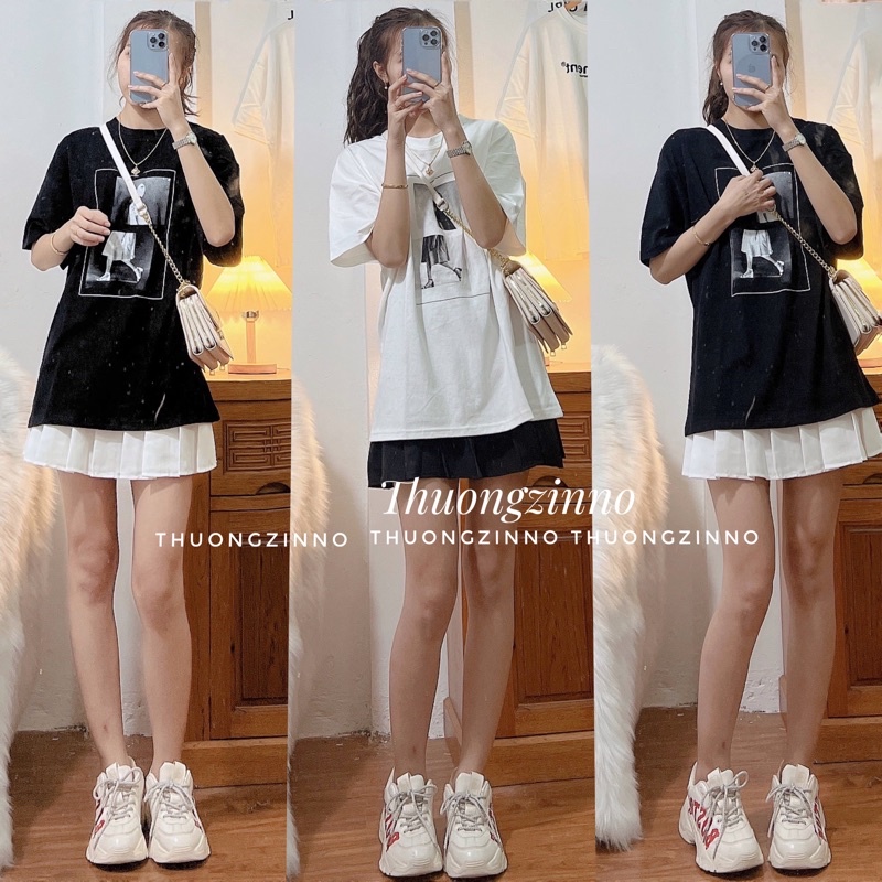 [Ảnh thật/Video]Áo phông in hình Kaisan chất đẹp Hàn Quốc