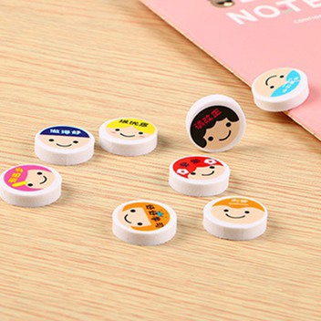 Cục tẩy họa tiết biểu cảm gương mặt hỗ trợ học tập và giảng dạy