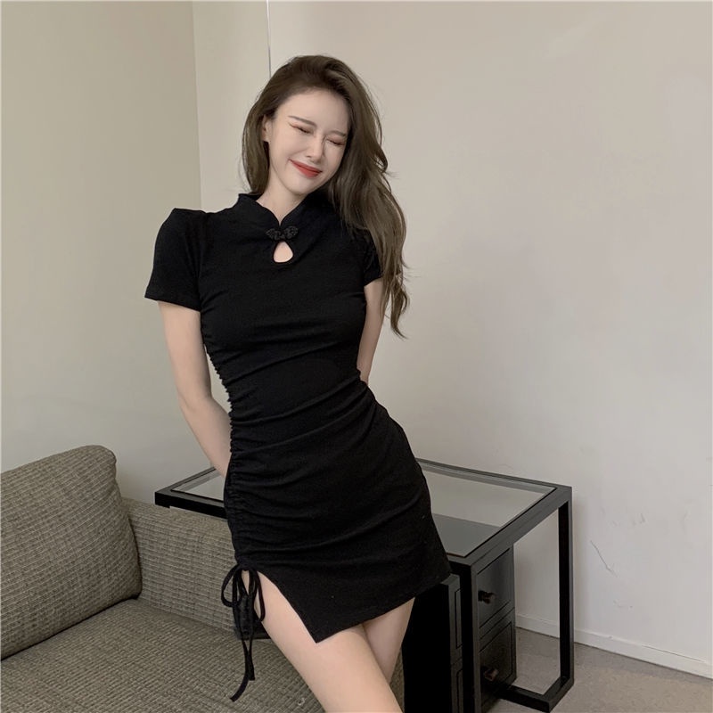 Đầm sườn xám PERTY dáng ôm phong cách thời trang Hàn Quốc