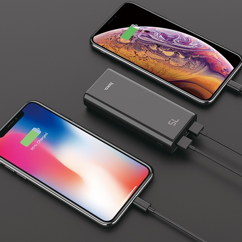 Pin Sạc Dự Phòng Hoco J45 Dung Lượng 10.000mah Hỗ Trợ 2 Cổng Sạc BH : 12 tháng