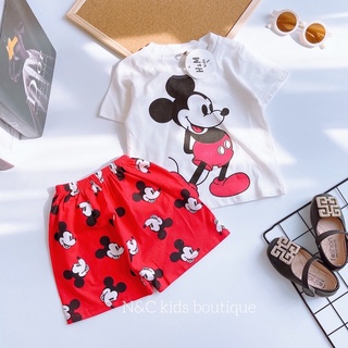 Bộ cộc tay mickey cho bé