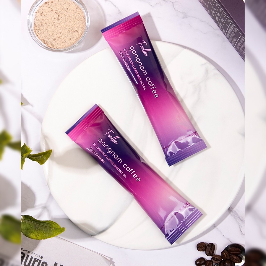 Hộp 10 Gói Cà Phê Giảm Cân, Ngăn Ngừa Tích Mỡ Foellie Gangnam Coffee (5g/13g/14g/15g) x 10