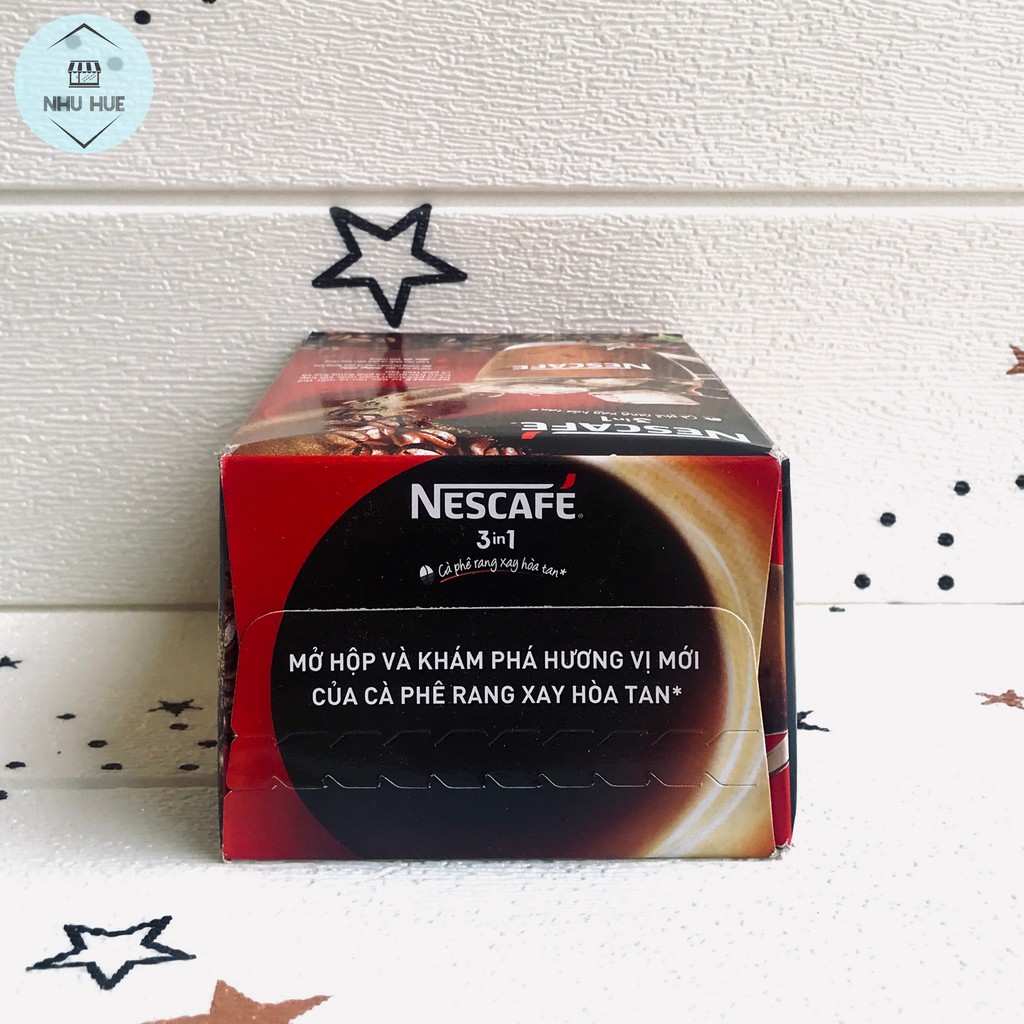 Cà phê NesCafe Đậm đà hài hòa đỏ  3in1 (hộp 20 gói x 17g)