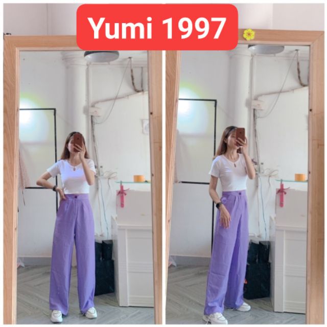 [Cực hot  ] Quần suông 1 cúc tím   [Sản phẩm bán chạy] | BigBuy360 - bigbuy360.vn