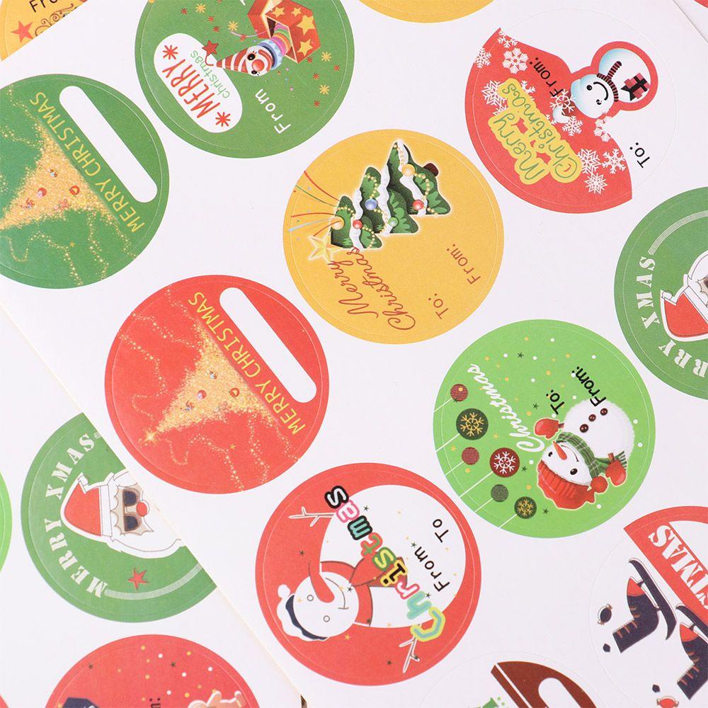 Set 120 Miếng Dán Hình Tròn Tự Dính Trang Trí Hộp Kẹo