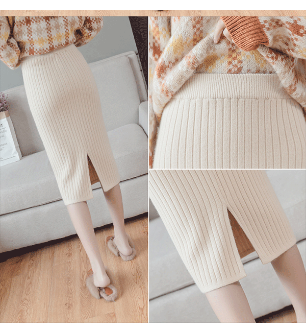 Chân Váy Len Dài Màu Đen Xẻ Tà Size Lớn 3xl Thời Trang 2020 Cho Nữ | BigBuy360 - bigbuy360.vn