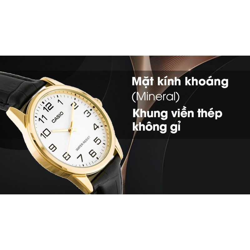 Đồng Hồ Nam Dây Da Casio Standard Anh Khuê MTP-V001GL-7BUDF-Bảo Hành 5 Năm