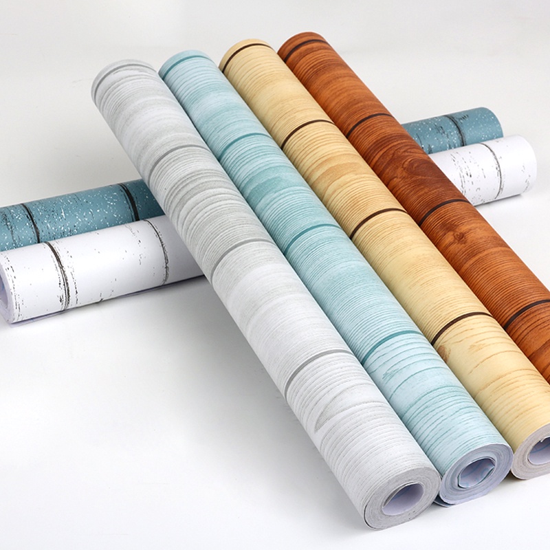 Giấy dán tường vân gỗ- cuộn 10m x 45cm