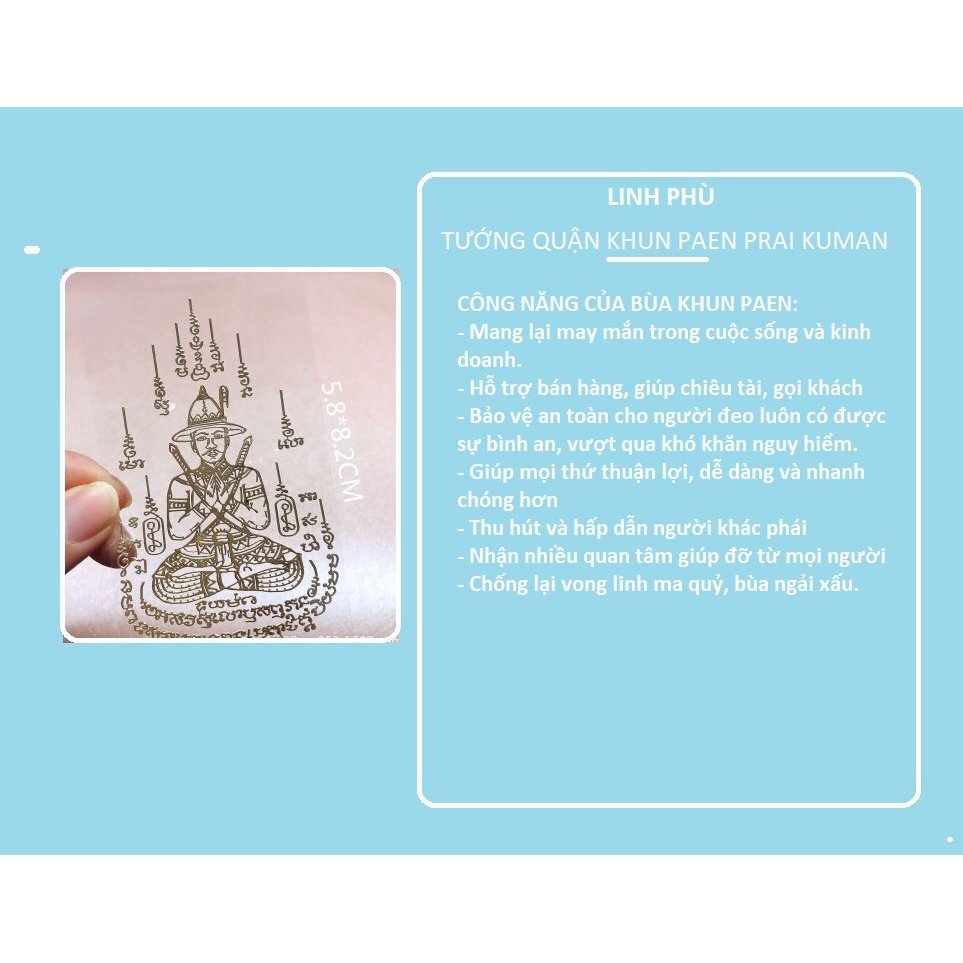 Linh phù TƯỚNG QUÂN KHUN PAEN THÁI LAN