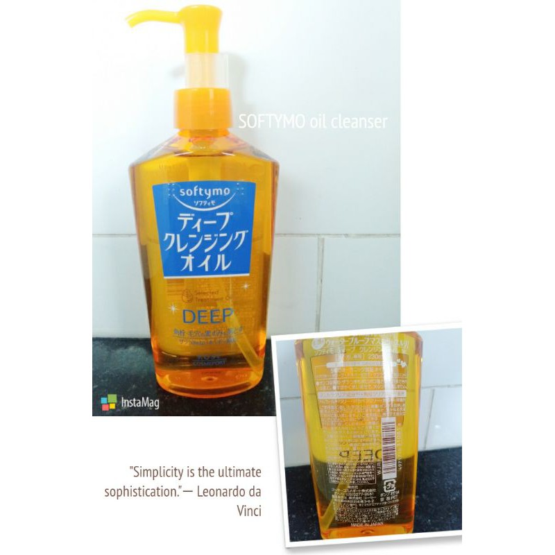 (DA DẦU & DA HỖN HỢP) Dầu tẩy trang sạch sâu SOFTYMO Deep 230ml