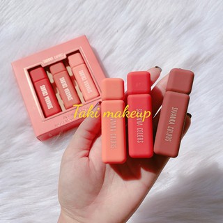 Set Son Kem Lì 3 Cây Sivanna Colors In The Peach HF6028