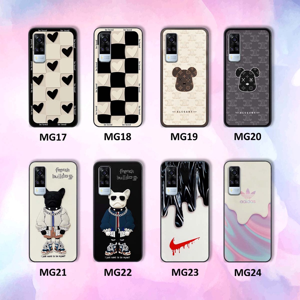 Ốp Vivo Y51 2020 trái tim, thời trang, thể thao, ốp viền dẻo đẹp