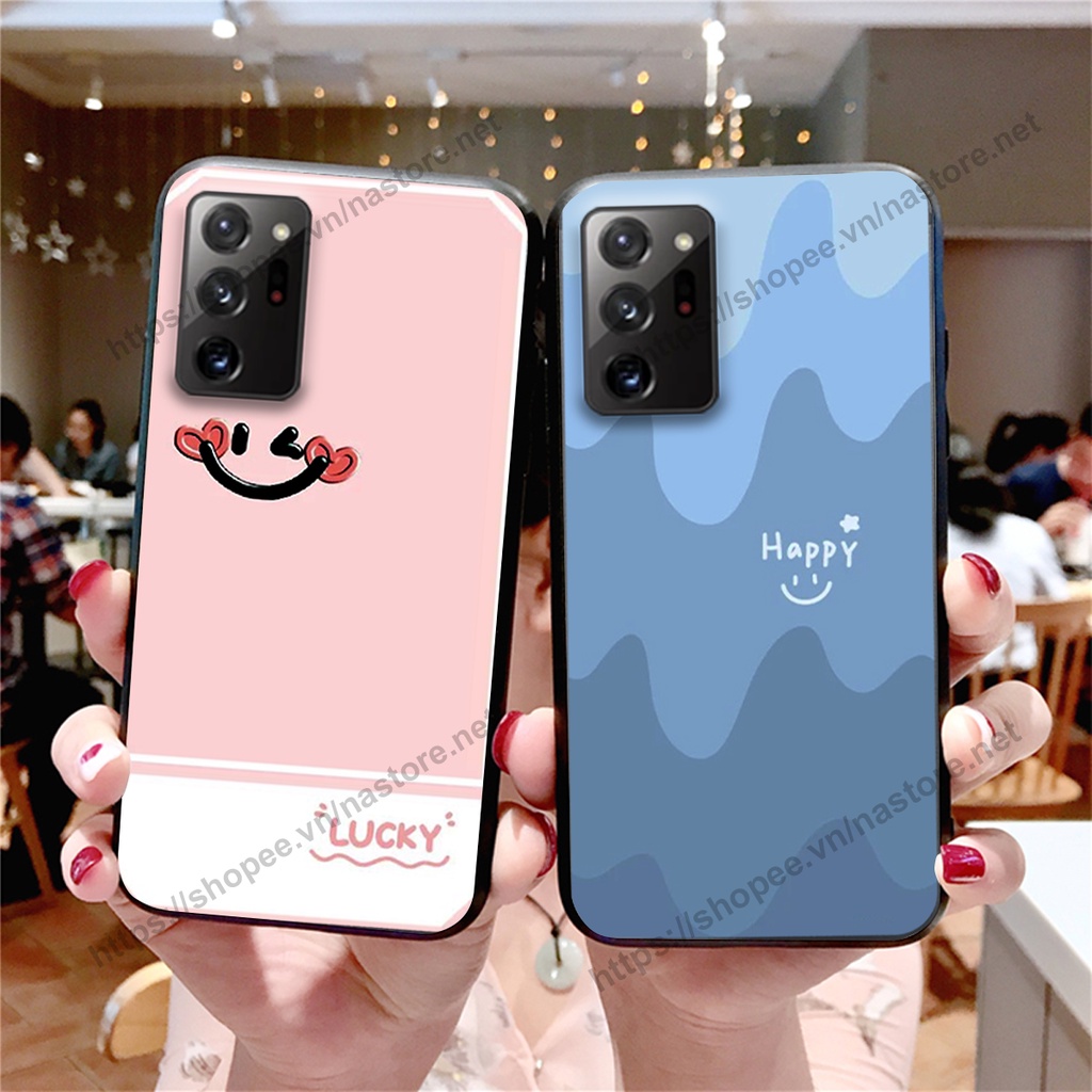 Ốp lưng Samsung Note 20 / Note 20 Plus / Note 20 Ultra / Note 20+ mặt cười, họa tiết caro đơn giản đẹp cute