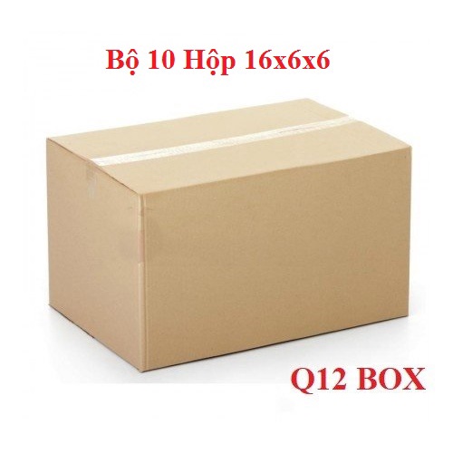 Q12 - Bộ 10 Thùng Carton Size 16x6x6 Cm Hộp Carton Giá Rẻ