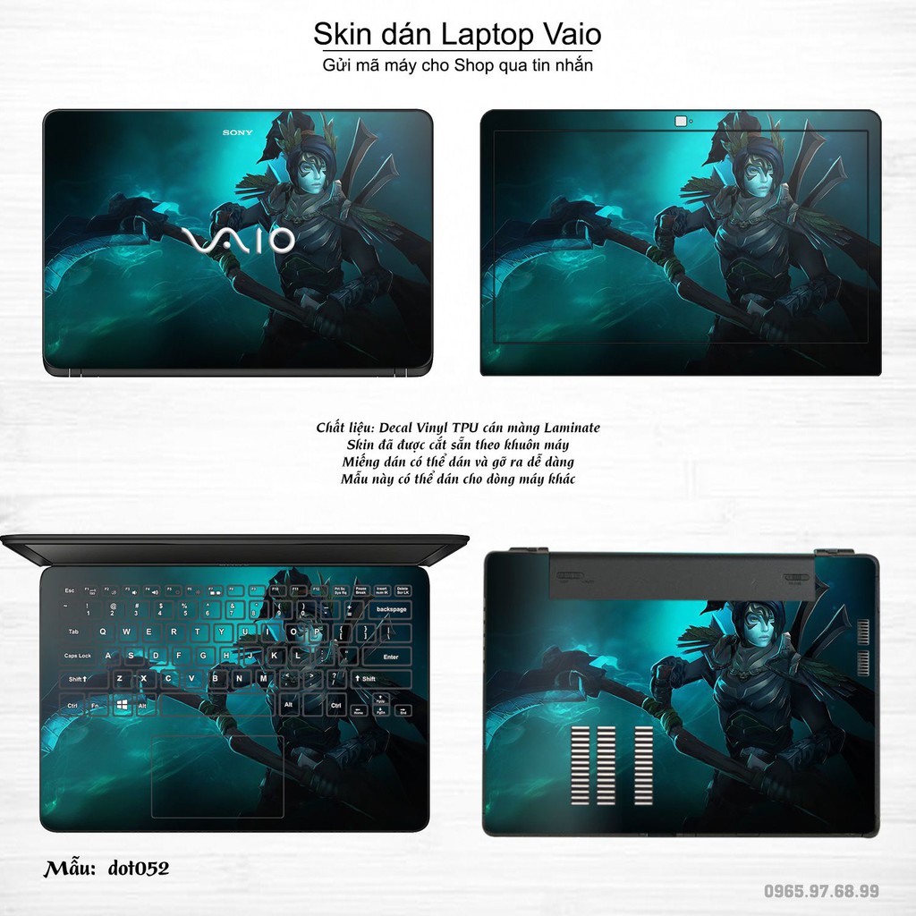 Skin dán Laptop Sony Vaio in hình Dota 2 _nhiều mẫu 9 (inbox mã máy cho Shop)