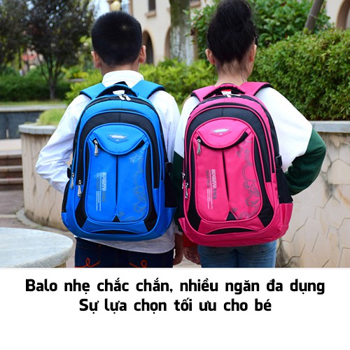 Balo Học Sinh Tiểu Học Cấp 1, Cặp Cho Bé Trai Bé Gái Nam Nữ Thời Trang Đi Học Trung Học Giá Rẻ Đựng Đồ Dung Tích Lớn