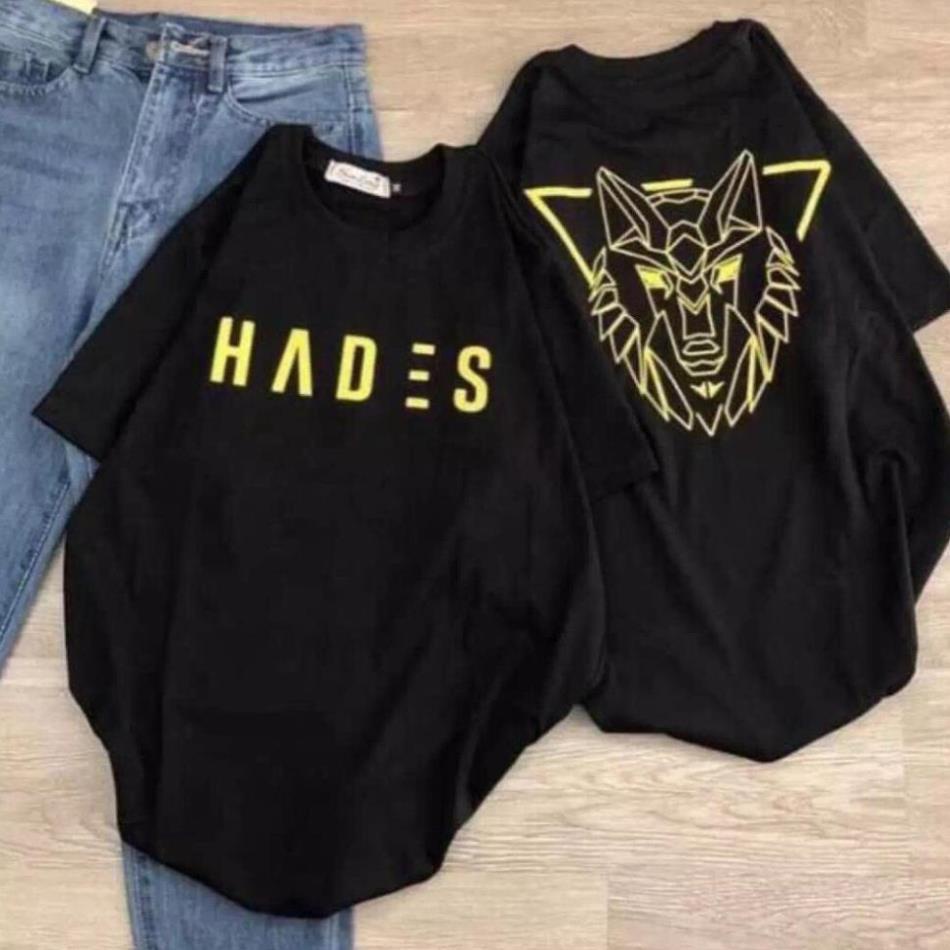 Áo Thun Form Rộng Tay Lỡ Hades in nhũ vàng siêu đẹp [ Giá Sỉ ! !