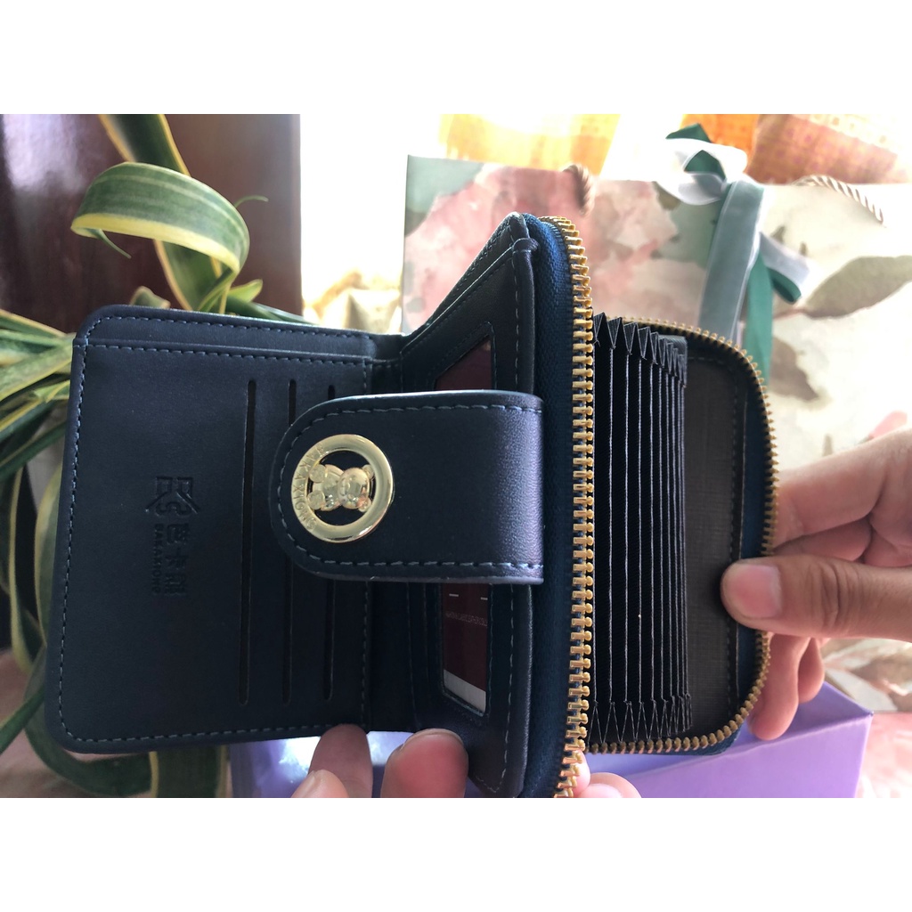 Ví Đựng Tiền Xu Đa Năng Có Khóa Kéo Thiết Kế Hình Chú Gấu Dễ Thương Dành Cho Nữ