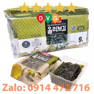 Bịch 9 Gói Lá Kim Ăn Liền Dongwon Vị Dầu Oliu ( 5 Gram/Gói)