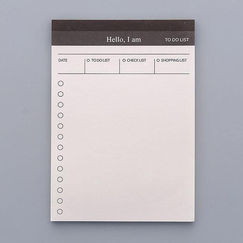 Blank Message Memo Note Stationery Memo Pads Paper Planner Series List Checklist Note Pad Bookmark