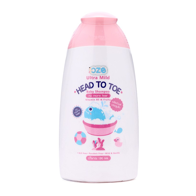 Sữa tắm gội trẻ em OZE Ultra Mild Head To Toe 180ml