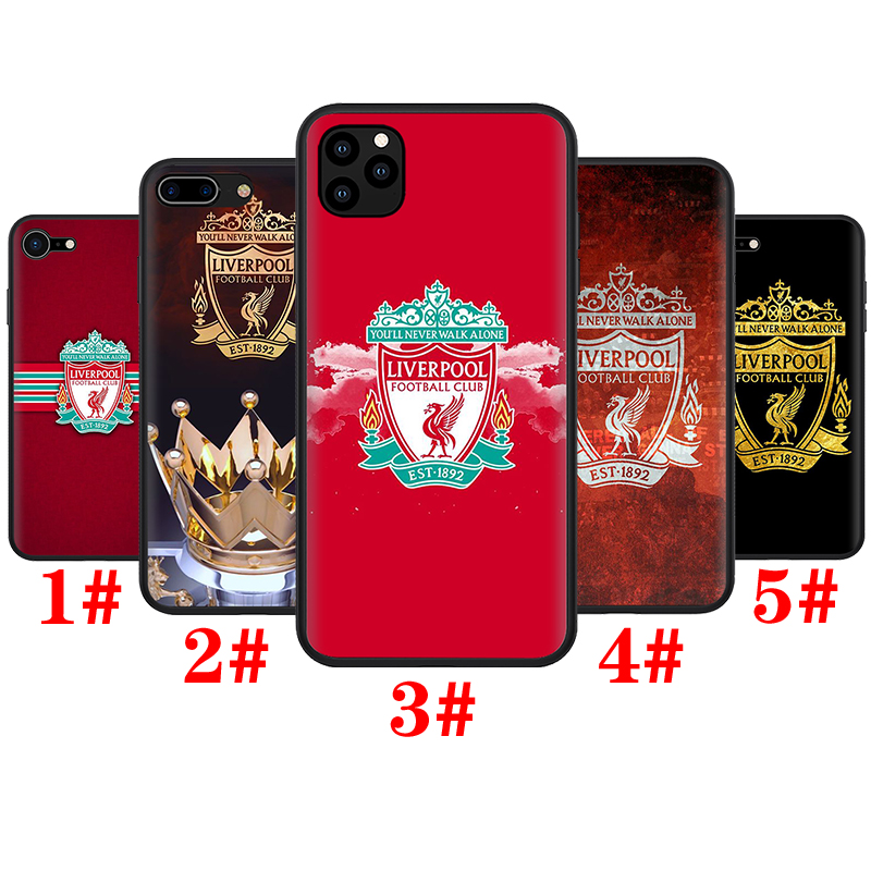 Ốp Lưng Silicone Họa Tiết Hình Đội Bóng Đá Liverpool Thời Trang Cho Iphone 11 12 Pro Mini Xs Max X Xr