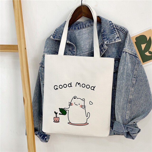 Túi Tote Nữ  YOLA SHOP Túi Vải Thời Trang Ullzang Hàn Quốc,  Giá Rẻ Đeo Vai Đi Học, Đi Làm, Đi ChơiTUIV.001
