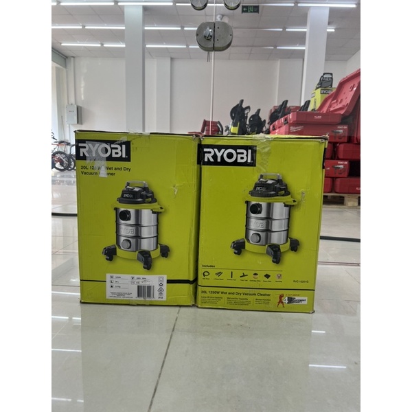Máy Hút Bụi Ryobi RVC-1220IG 20L Hàng Mới 100%