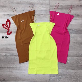Đầm thun 2 dây ôm body phom ngắn