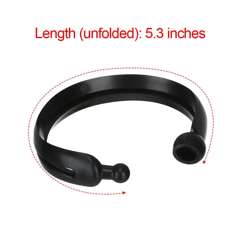 Bộ 2 dụng cụ tạo búi tóc màu đen bằng silicone tiện lợi cho nữ