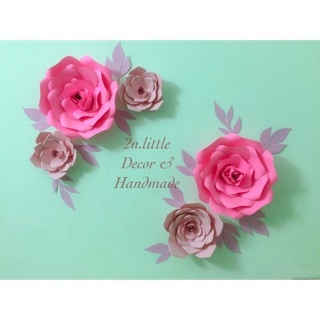 Hoa backdrop tông hồng