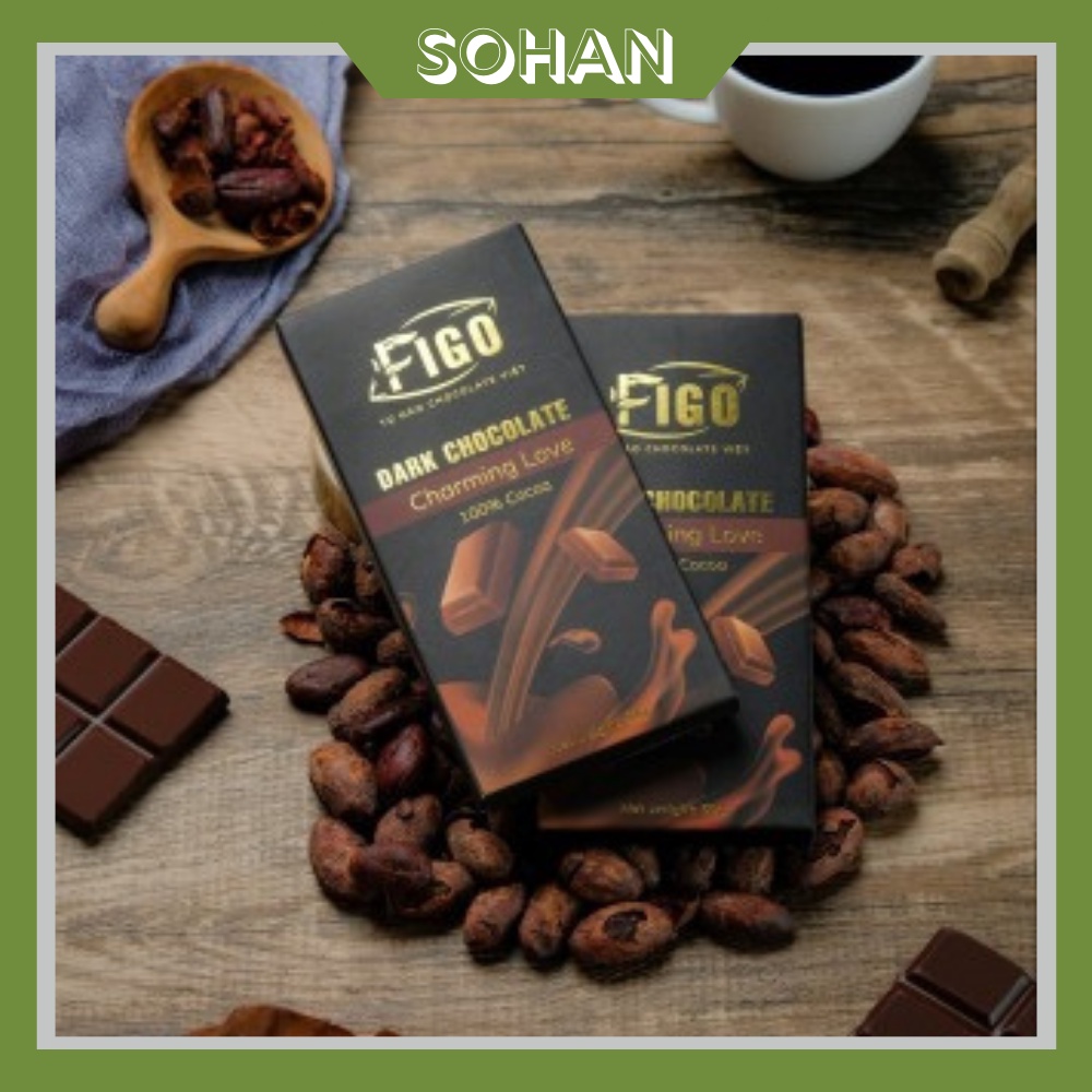 Socola Đen 100% Cacao Nguyên Chất Keto, Giảm Cân, Eatclean - Sohan Food