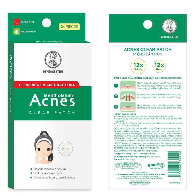 Miếng Dán Mụn Acnes Clear Patch (24 Miếng)