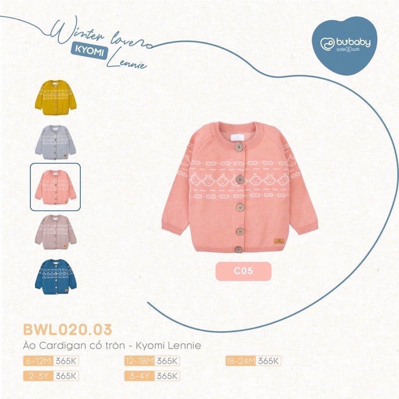 : Áo len Cardigan cổ tròn