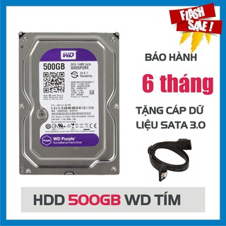 Ổ cứng camera HDD WD Purple 500GB bảo hành 6 tháng!