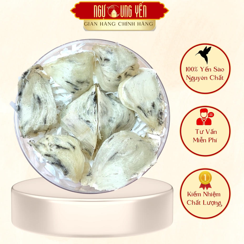 Tổ Yến Sào Thô Ít Lông Nguyên Tổ Ngự Cung Yến Bổ Dưỡng - 100 gram