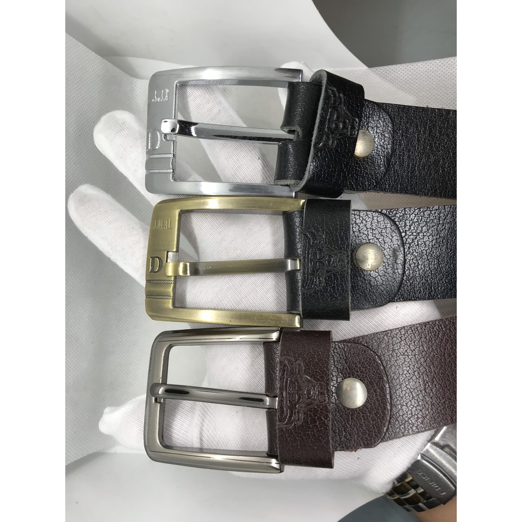 Dây lưng, Thắt Lưng Nam Da Bò Nguyên Miếng,Khóa Kim Loại Đúc,Dáng Cổ Điển