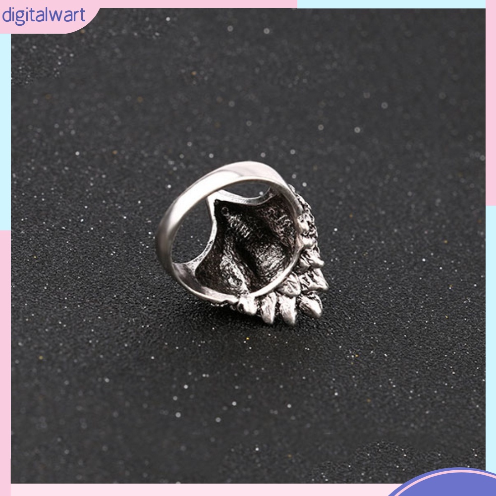 Nhẫn kim loại đeo tay trang trí hình chim đại bàng phong cách cổ điển cho nam