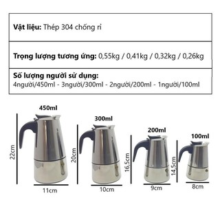 Bộ ấm pha trà cà phê và bếp điện 450ml 500W