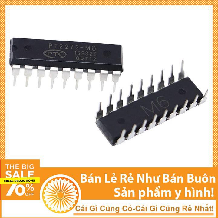 IC Thu Sóng RF Điều Khiển Từ Xa PT2272-M6 Chân Cắm