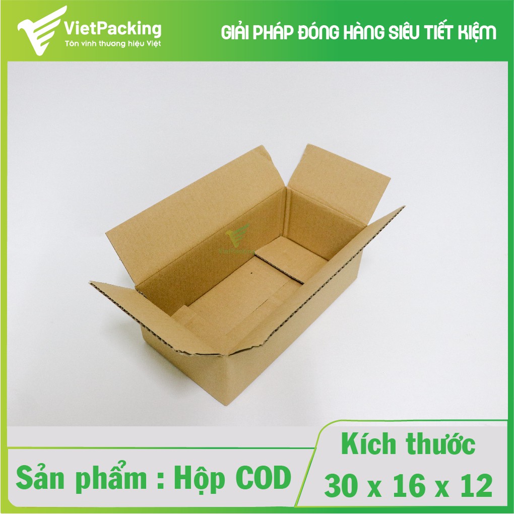 30x16x12 - 15 hộp carton đựng hàng chắc chắn V171