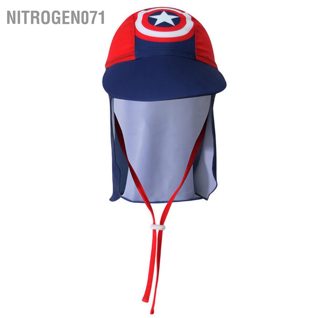 Nitrogen071 Sun Protective Hats Summer Fashion Neck Protection Sunscreen Boys Hat for and Girls