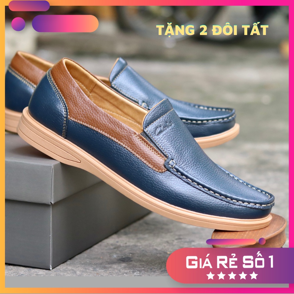 Giày lười nam da bò cao cấp, nhập Thái Lan Full hộp, bảo hành 2 Năm, mã SP CL05X, Thai Fashion Store