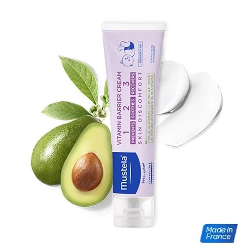 Mustela Kem Chống Hăm Tã Cho Trẻ Sơ Sinh &amp; Em Bé Vitamin Barrier Cream 100ml