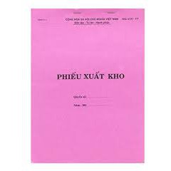 Phiếu Xuất kho/ Nhập kho 1 liên A4 có răng cưa