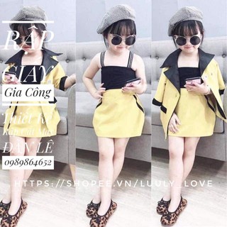 BB28_Rập giấy sét váy vest cho bé gái(1-10t)