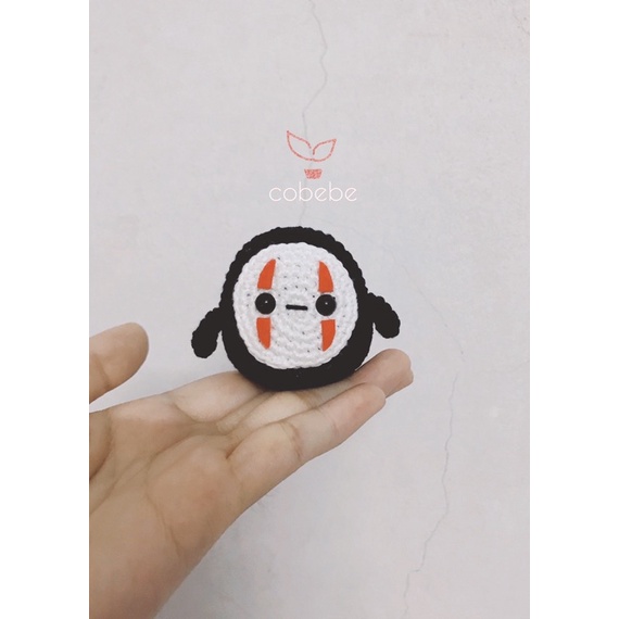 Móc khoá Vô diện ú nu bằng len handmade siêu đáng yêu