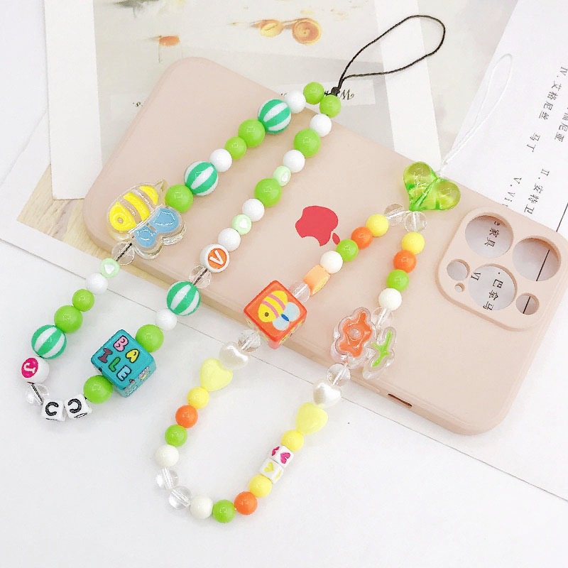 Dây cài hoạ tiết dễ thương để gắn điện thoại trang trí tiện lợi- Ốp lưng iphone 7plus x xsmax 11 promax 12 13 plus