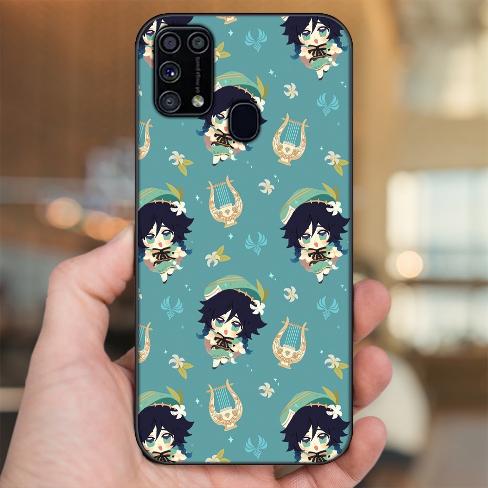 Ốp lưng Samsung M31 viền đen in hình Venti Genshin Impact