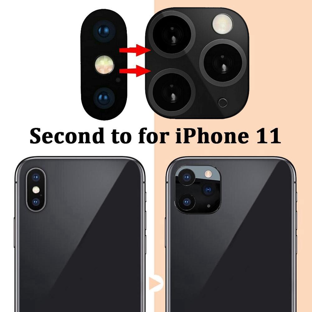 Đối với iPhone X / XS / XS MAX sẽ là i11 Pro Metal kính màn hình sau ống phía bảo vệ Camera B2B5